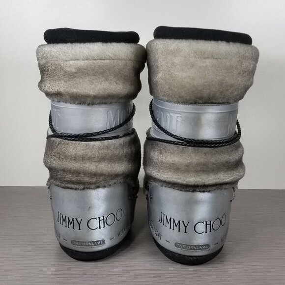 Jimmy Choo Tall Moon Boots, Gray, Womens Size 3.5-6 / 35-38 - Picture 5 of 12